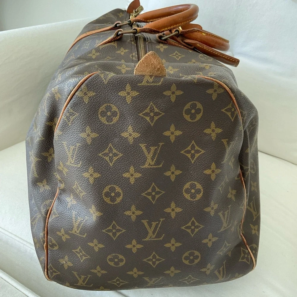 Authentic Louis Vuitton Keepall 55 Monogram Duffle Travel Bag Vintage